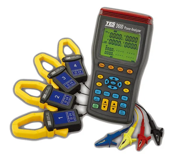 TES Electrical Electronic Corp. TES Electrical Electronic Corp. 3600 3P4W Power Quality Analyzer electrician tool — product photo
