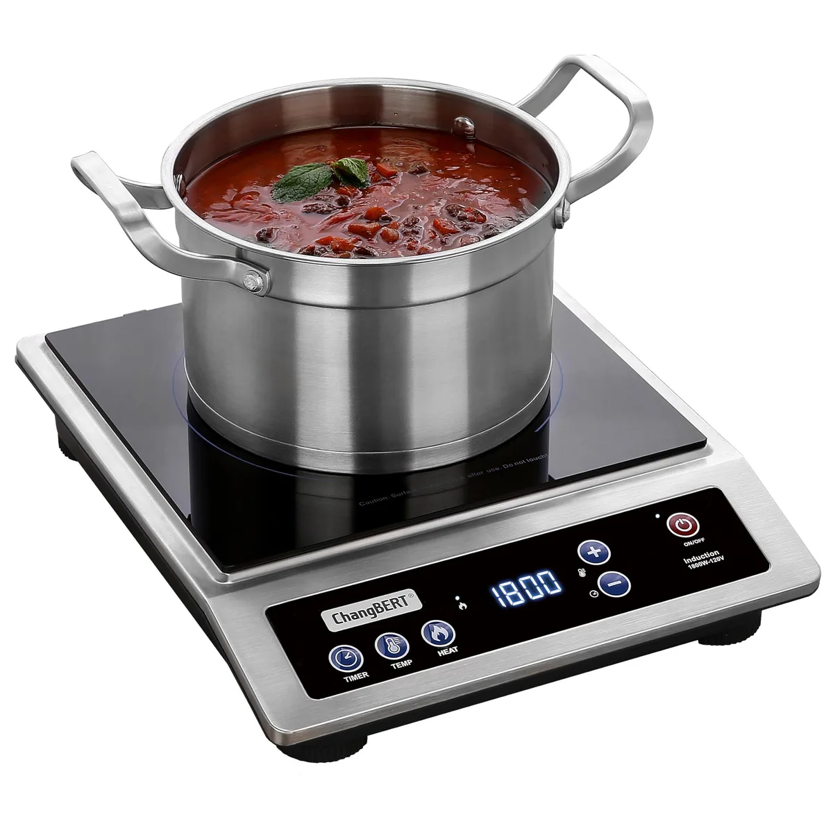  ChangBERT CIB-80 Induction Cooker 1800W Stainless Steel — product photo
