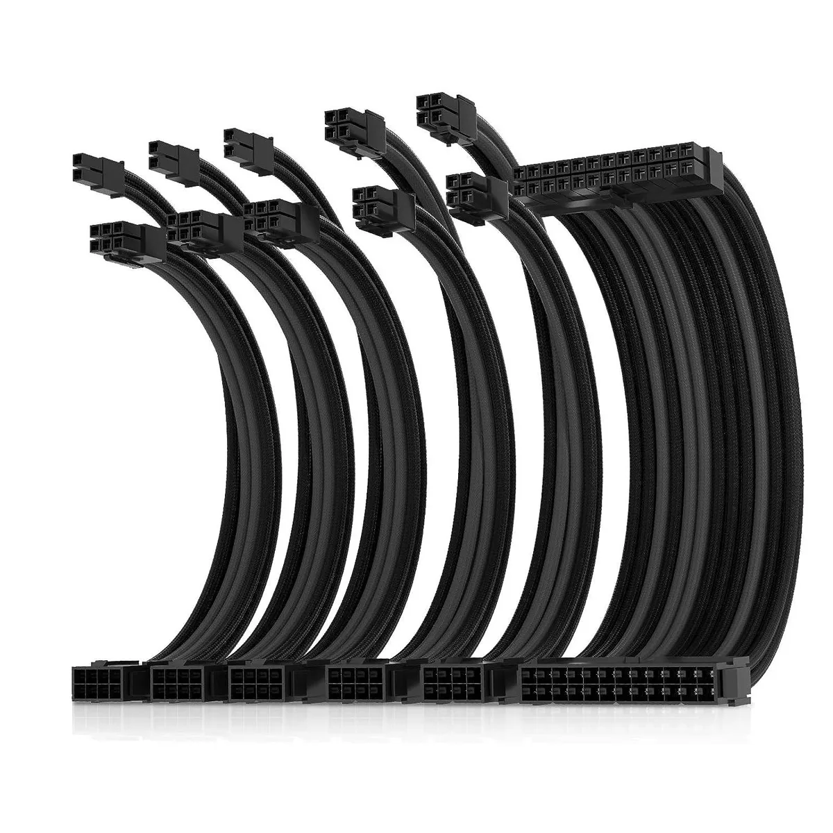 PISKEKAT PISKEKAT Server Rack Cable Kit 24-Pin 2x8-Pin EPS 3x8-Pin PCIe 30cm 16AWG — product photo