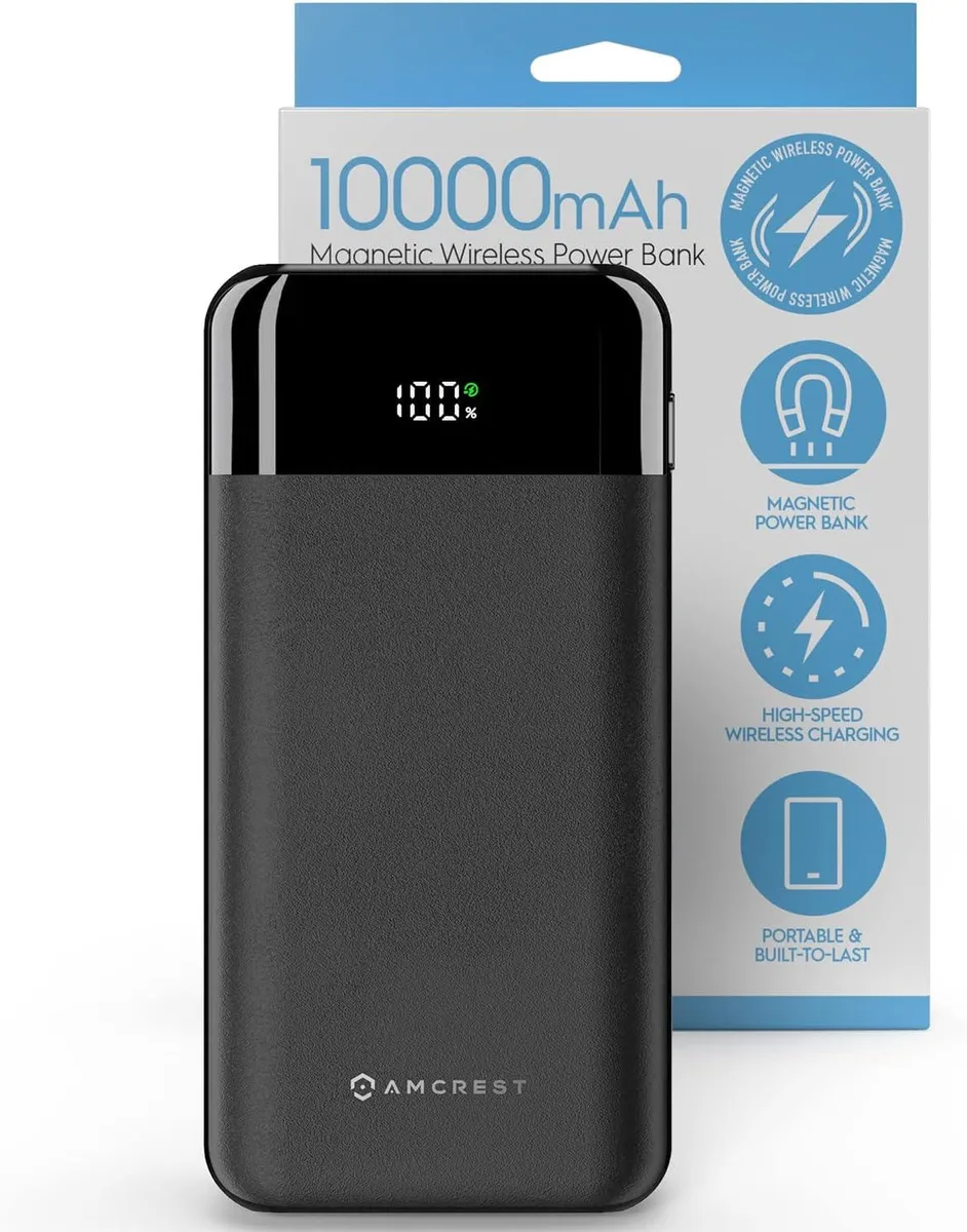 Amcrest Amcrest Magnetic Power Bank 10000mAh MagSafe-Compatible — product photo