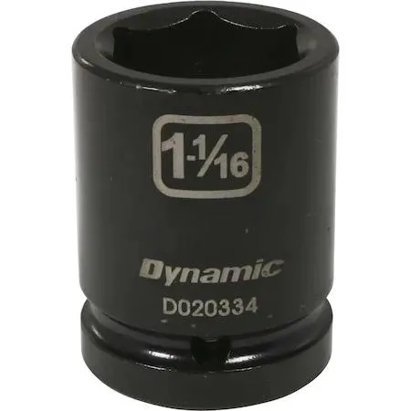 Black phosphate 3/4 inch drive 6 point socket 1-1/16 inch size
