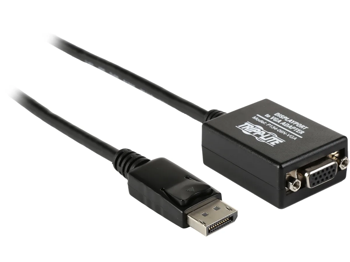 Tripp Lite Tripp Lite P134-06N-VGA DisplayPort to VGA Active Adapter 6 in 1920x1200 1080p — product photo