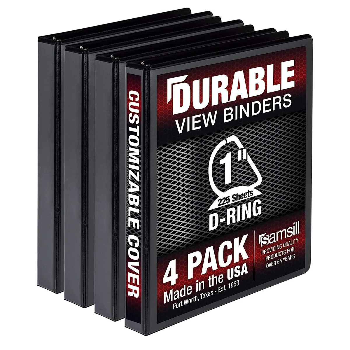 Samsill Samsill MP46430 1 inch View D Ring Binder Black — product photo