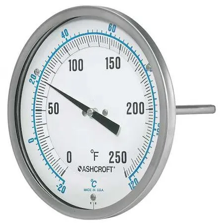 Ashcroft Ashcroft 50EI60R dial thermometer 50-550 °F bi-metallic 1/4 in — product photo