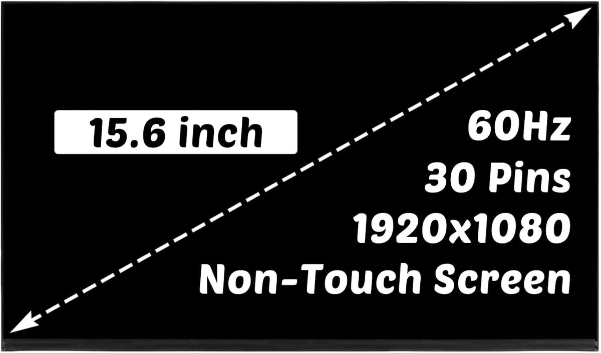 NUOLAISUN NUOLAISUN B156HAN02.5 15.6" FHD 30-pin 60Hz non-touch laptop screen — product photo
