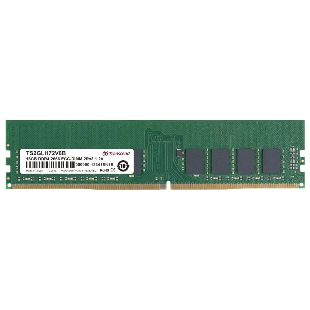 Transcend Information Inc Transcend DDR4 2666 ECC DIMM 2Rx8 16GB 1.2V — product photo