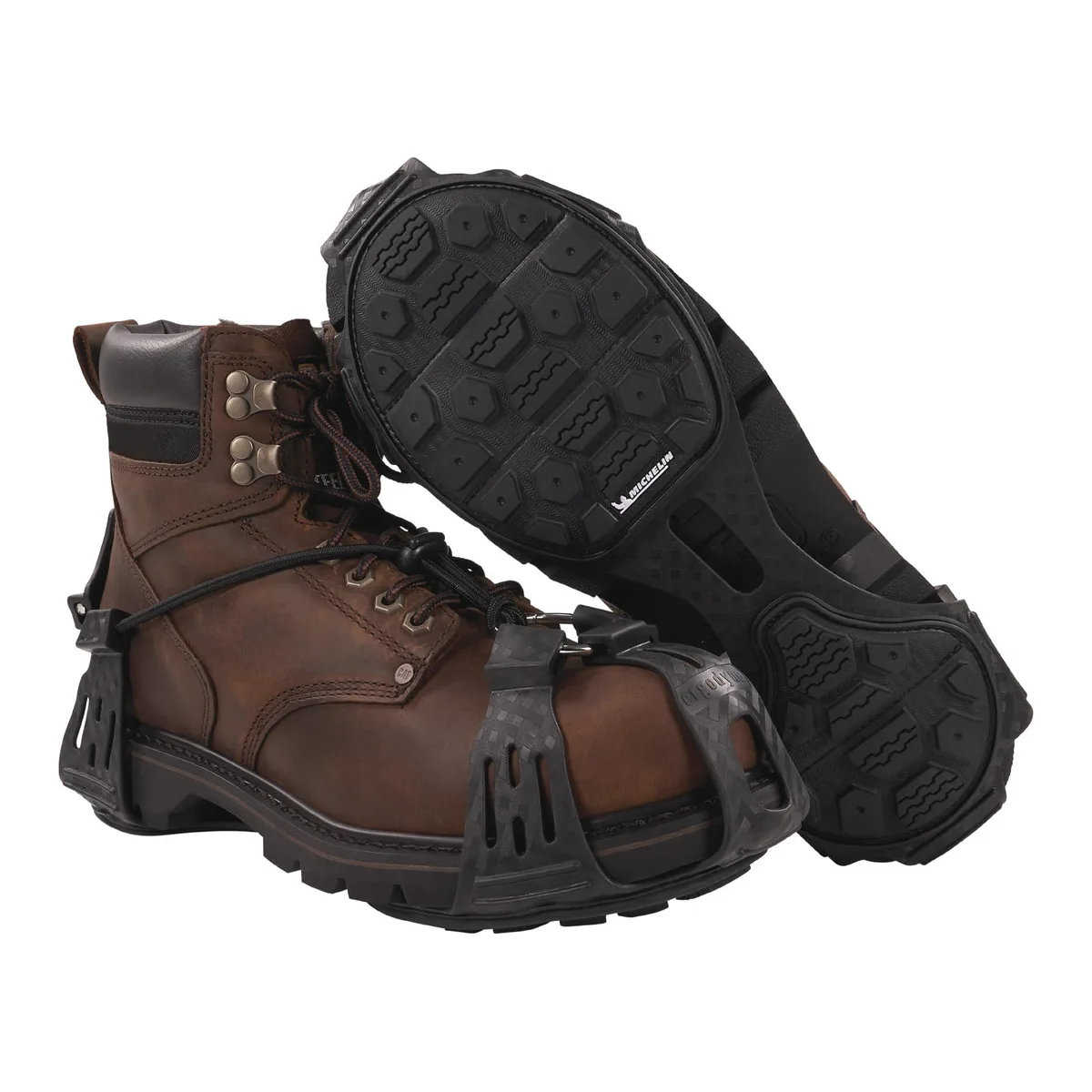 Ergodyne Ergodyne 6325 Spikeless Traction Device Ball Heel Pull-On Rubber Black Men's 8-11 — product photo