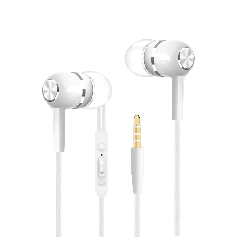 Hotai Hotai Wired Earbuds with Microphone White 3.5mm 5 Pack — product photo