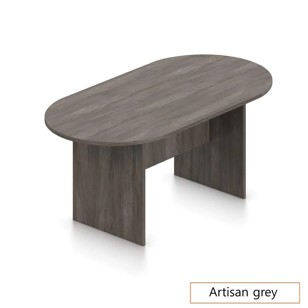 GOF GOF 6 ft Racetrack Conference Table Artisan Grey 71" x 36" x 29.5 — product photo