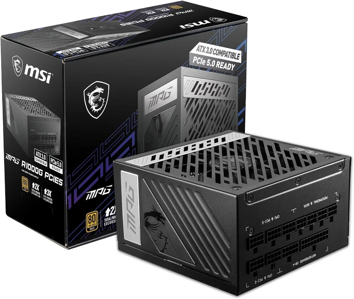 MSI MSI MPG A1000G PCIE5 1000W power supply — product photo