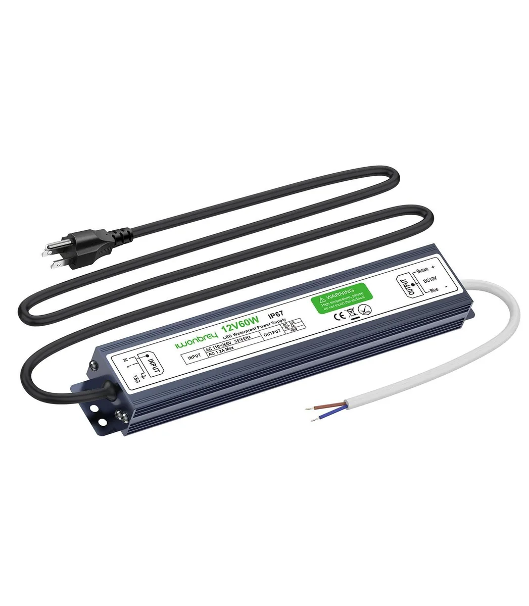 KEHIPI KEHIPI 12V 5A 60W IP67 0.87in power adapter — product photo