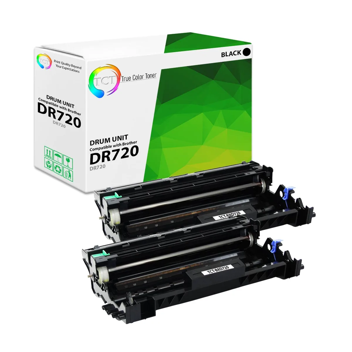 True Color Toner True Color Toner DR-720 Drum Unit 2 Pack Black 30000 Pages — product photo