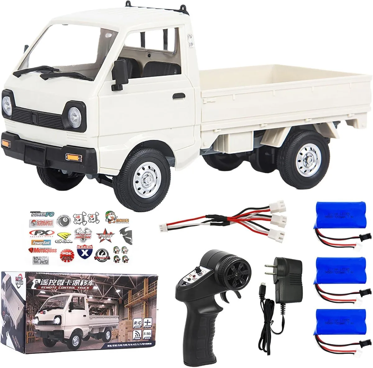 usbroway usbroway WPL D12 1/10 RC Crawler Pickup 3×7.4V 1200mAh 2.4GHz — product photo