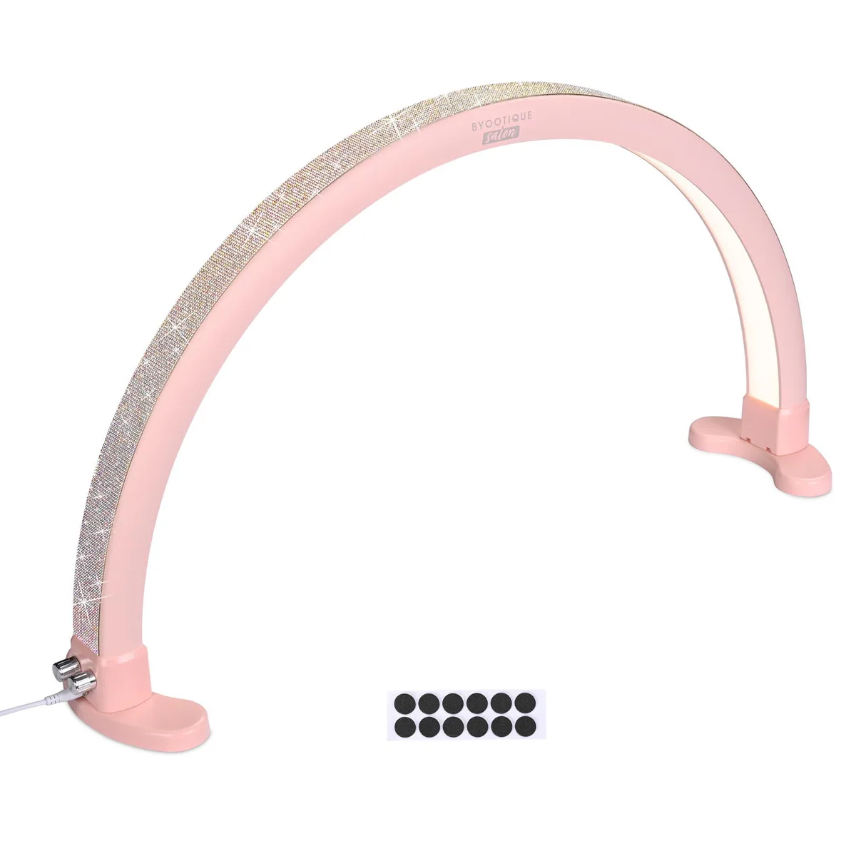 Byootique Byootique Half Moon Nail Desk Lamp 48W 3360LM 300 LED Crepe Pink — product photo