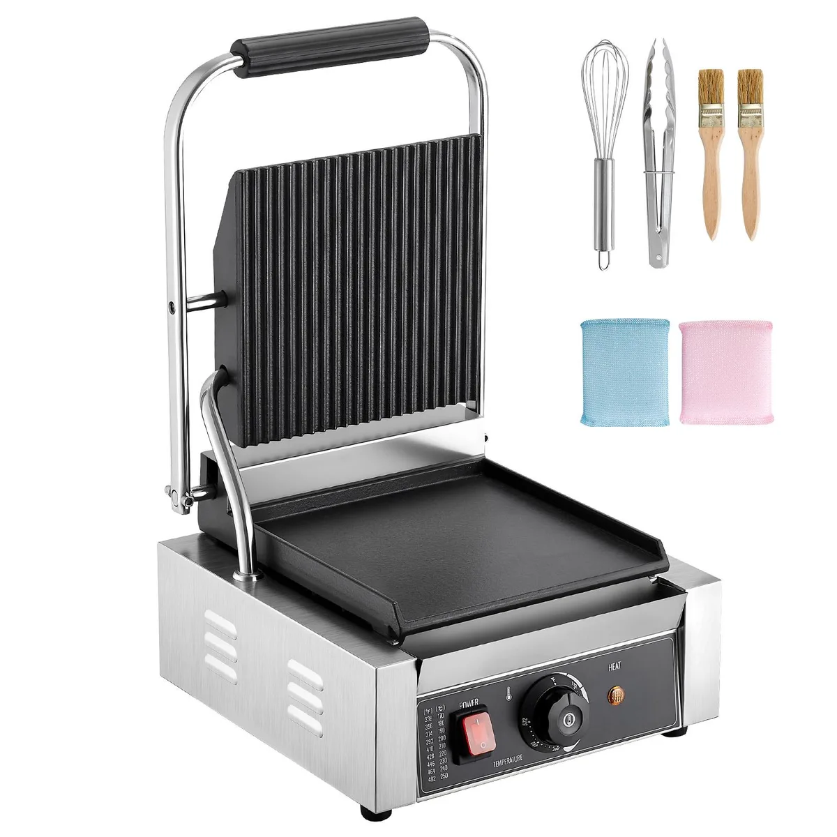 VEVOR VEVOR YS-811C Commercial Panini Grill 1800W 8.8x9.1 in — product photo