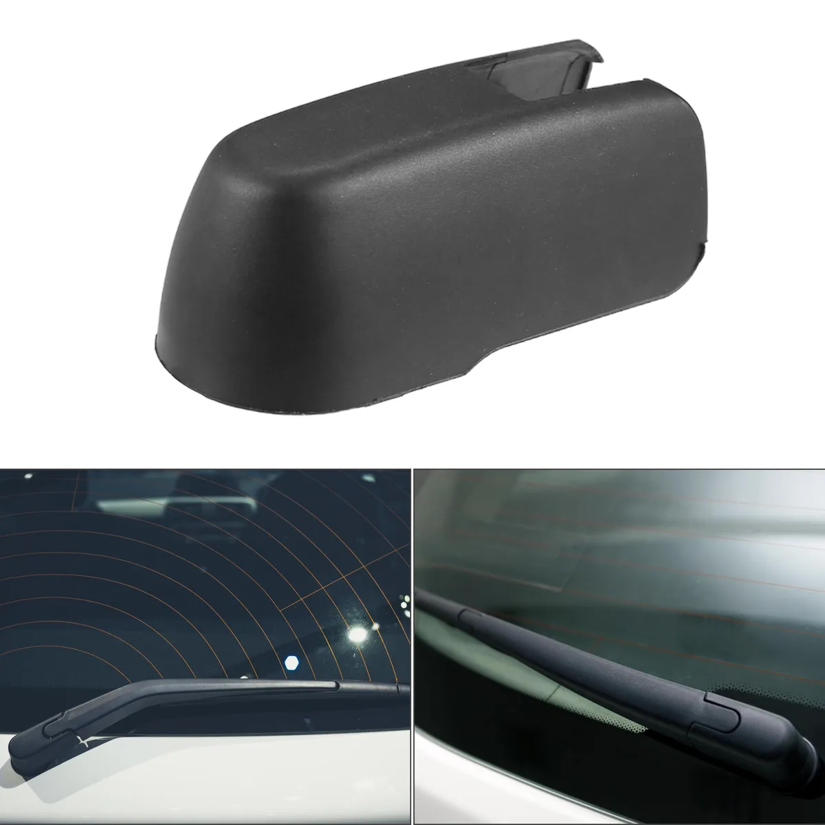 Unique-Bargains Unique-Bargains Rear Wiper Arm Cap Black Suzuki Swift MK III Hatchback 2005-2018 OE 76721SCVA01 1 Pcs — product photo