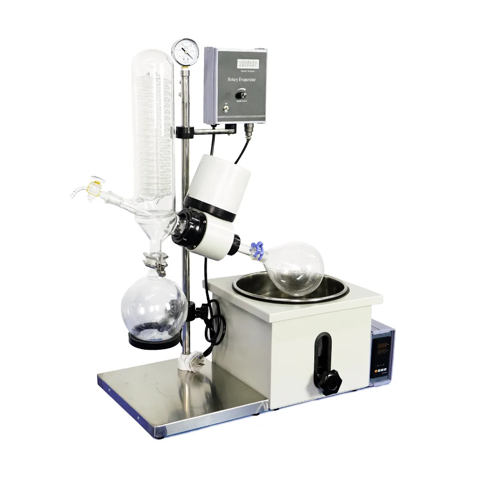 HNZXIB HNZXIB RE-201D 2000ml Rotary Evaporator 110V Rotavap Rotating Flask Evaporation Milk Concentration — product photo