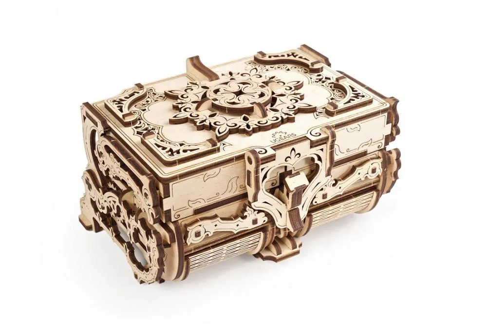 UGears UGears Antique Jewelry Box mechanical 3D wooden puzzle game — product photo
