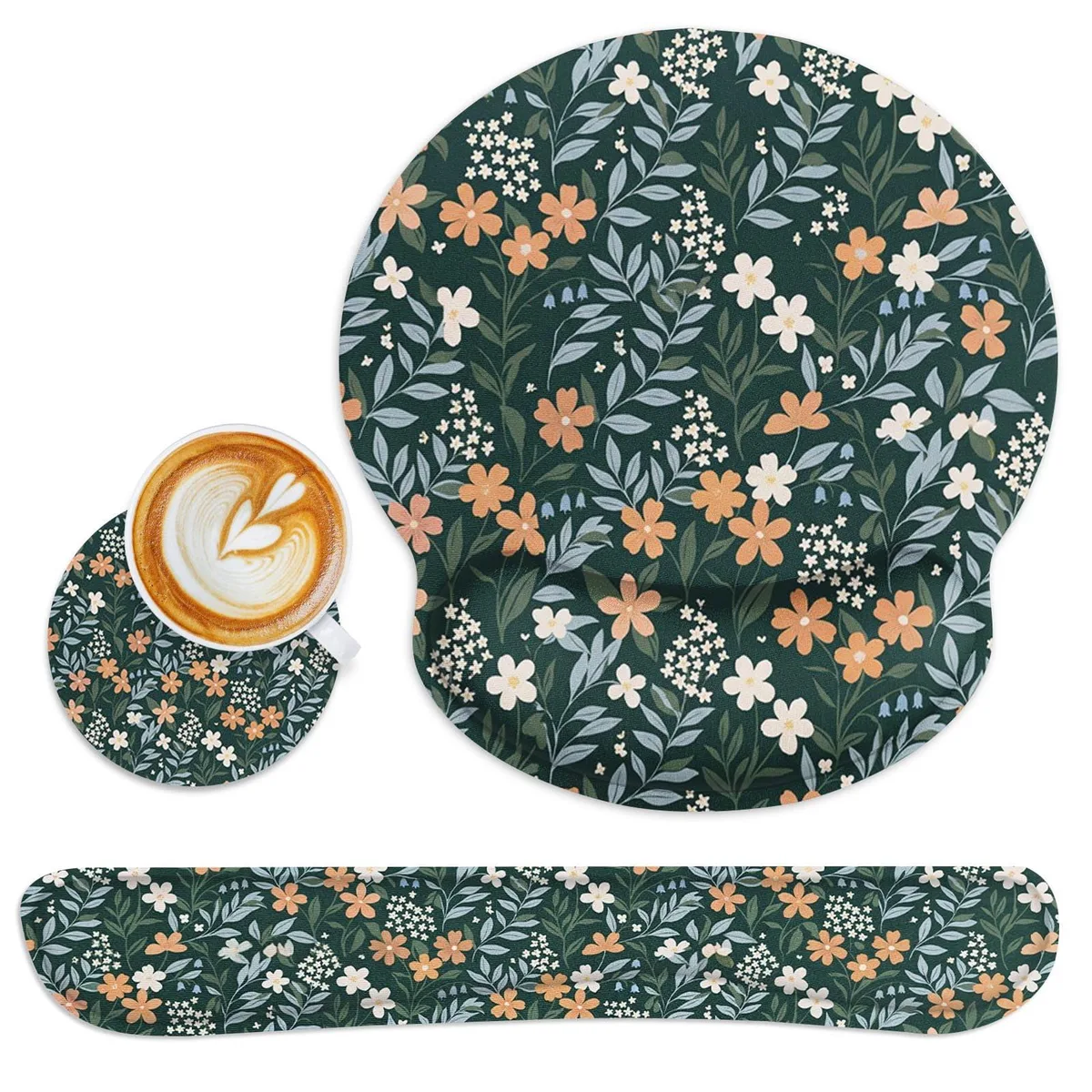  Britimes NCM2603282001-MP3 mouse pad 9.8x9.1 in floral — product photo
