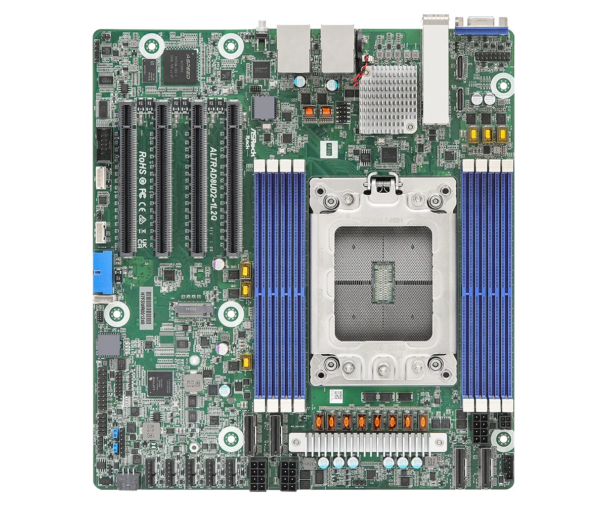 ASRock Rack ASRock Rack ALTRAD8UD2-1L2Q server motherboard LGA 4926 8 DIMM DDR4 25GbE SFP28 — product photo