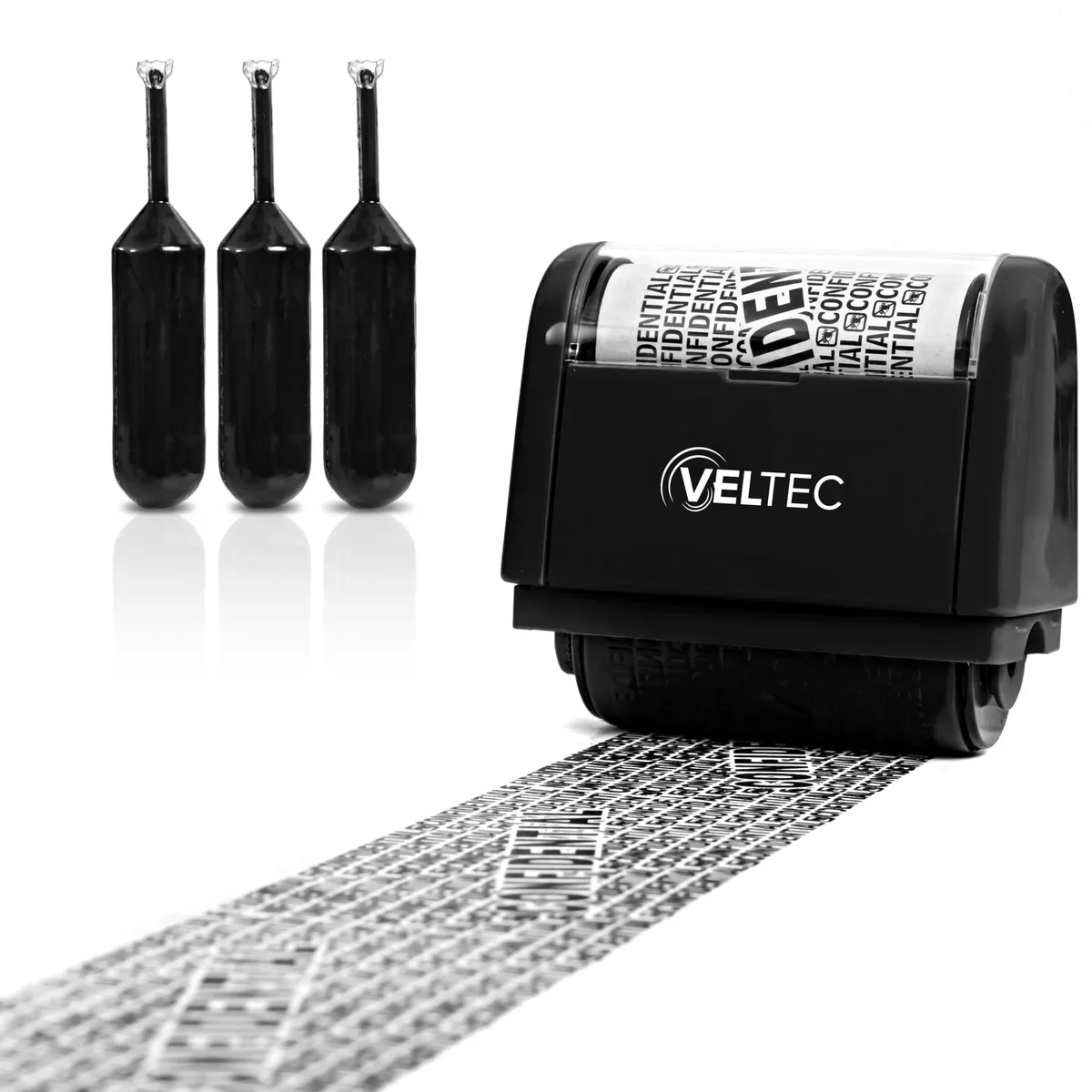  Veltec ID Protector Roller Stamp Set Black 11 Refills — product photo
