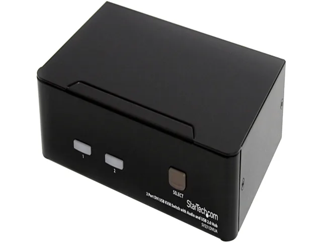 STARTECH STARTECH SV231DVIUA 2-Port DVI USB KVM Switch Audio USB 2.0 Hub — product photo