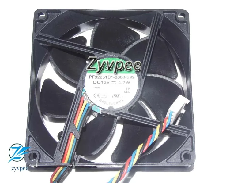 Zyvpee Zyvpee PF92251B1-0000-S99 92x25mm 12V 4.7W 4 Pin Ball Bearing Case Fan — product photo