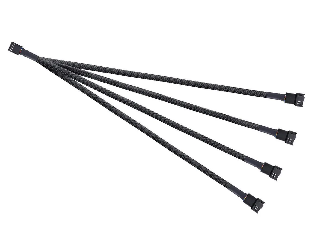Aile Tech Aile Tech PWM Fan Splitter Cable 1 to 4 10 inch — product photo