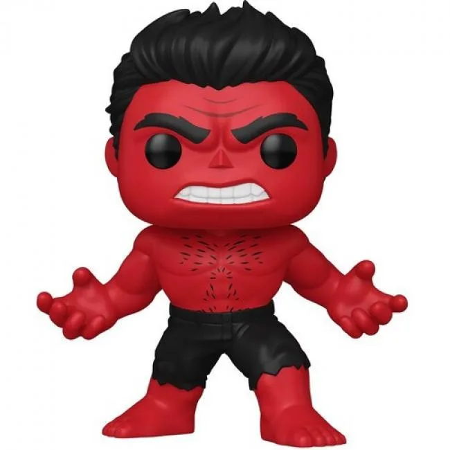 Funko POP! Super Red Hulk vinyl figure, 6.15 inches tall, multicolour finish