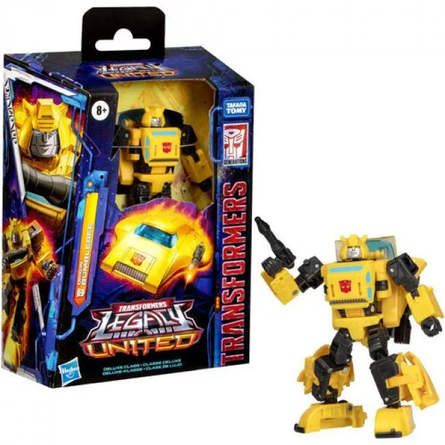 Hasbro Hasbro G12925L00 Transformers Legacy United Deluxe Class Origin Bumblebee 5.5-inch action figure — product photo