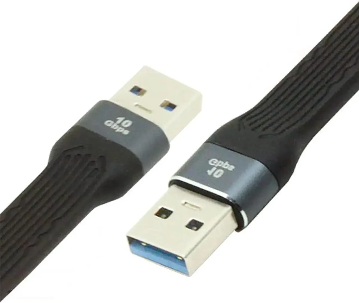 SMUGDESK SMUGDESK 13cm 10Gbps USB 3.1 Type-A to USB 3.0 Type-A Flat Slim FPC Cable — product photo