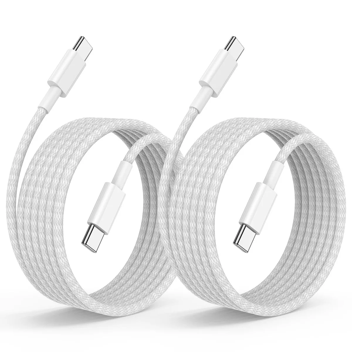  Cerdeti USB C to C Cable 10ft 60W PD White — product photo