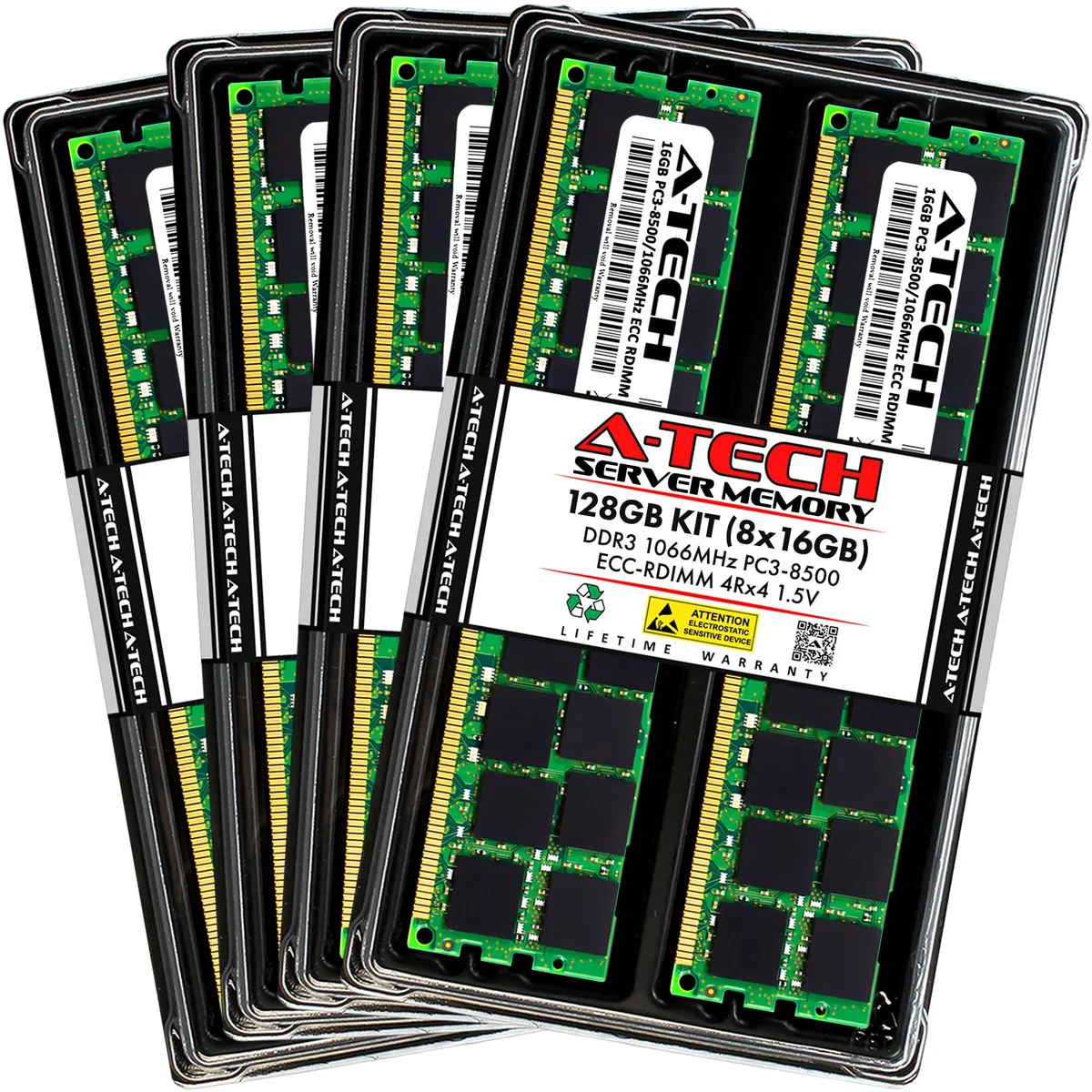 A-Tech A-Tech 128GB (8x16GB) DDR3 1066 ECC RDIMM Mac Pro 2009/2010 memory upgrade — product photo