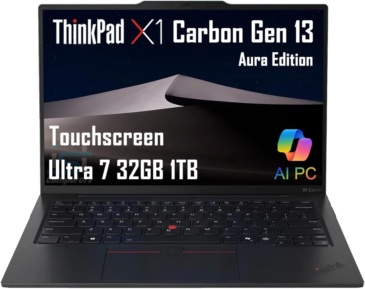 Lenovo Lenovo ThinkPad X1 Carbon Gen 13 Aura Edition business laptop 14 WUXGA touch Ultra 7 255U 32GB 1TB — product photo