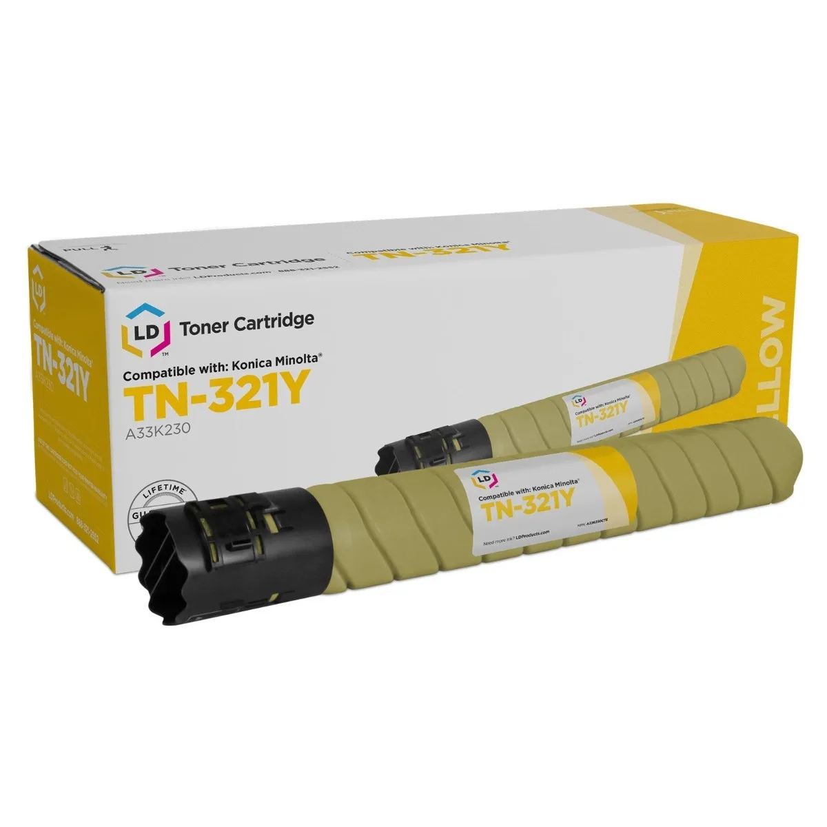 LD Products LD Products Compatible Toner Cartridge TN-321Y A33K230 Yellow — product photo