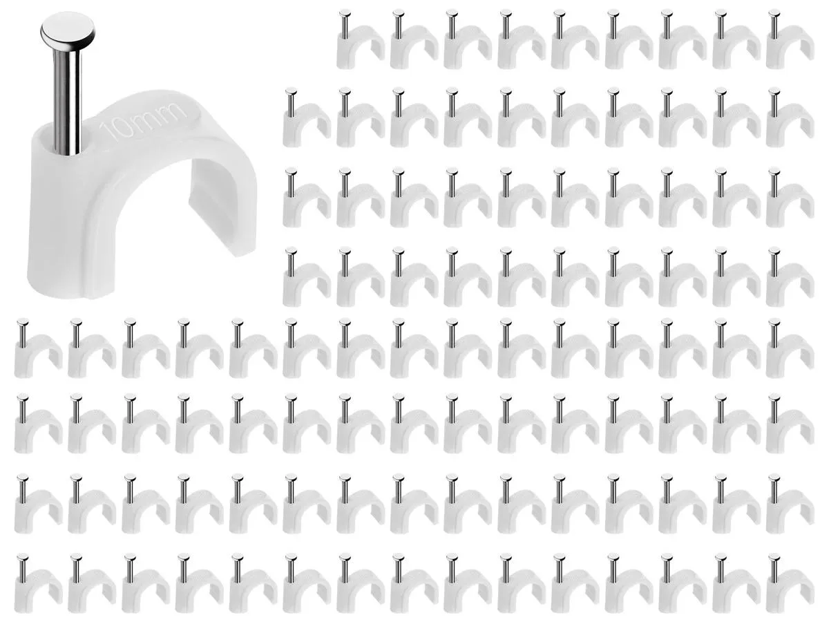 Monoprice Inc. Monoprice 105834 Cable Management Clips 10mm 100pcs — product photo