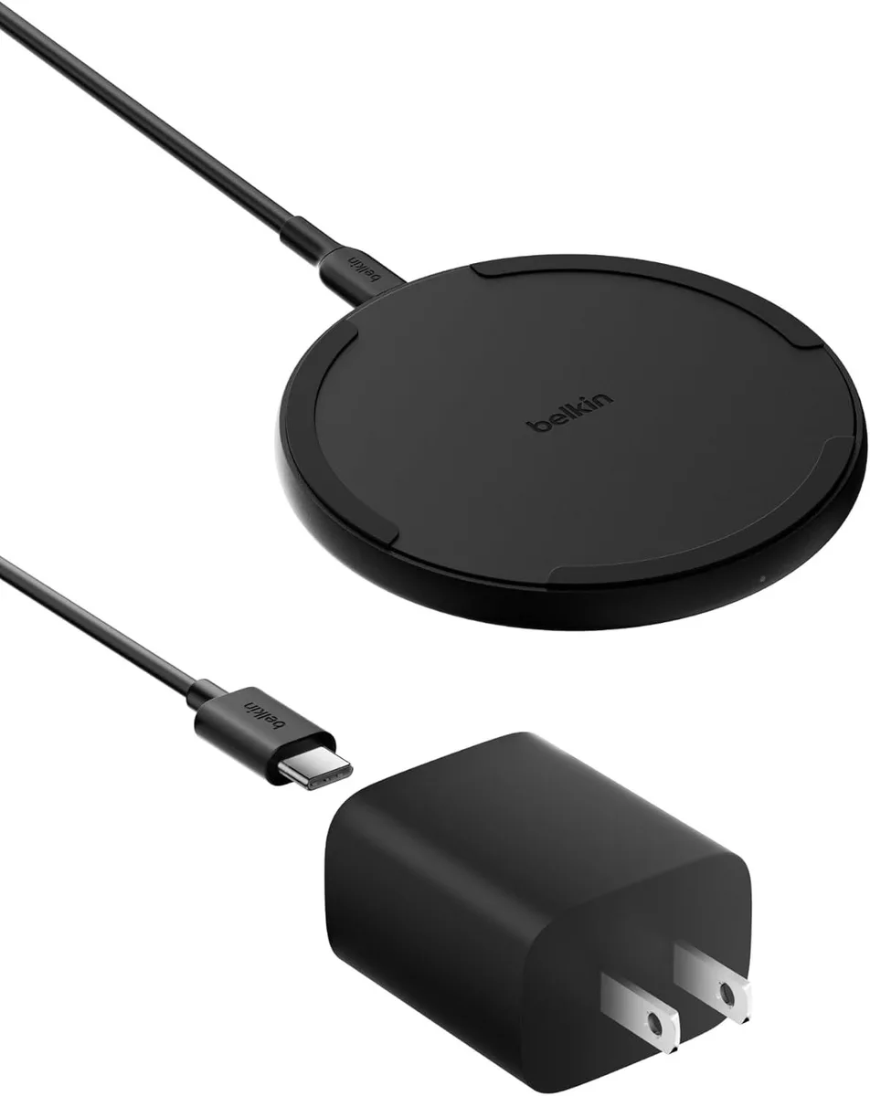 KINGARD KINGARD Wireless Charger 15W Qi 20W PSU Cable Black — product photo