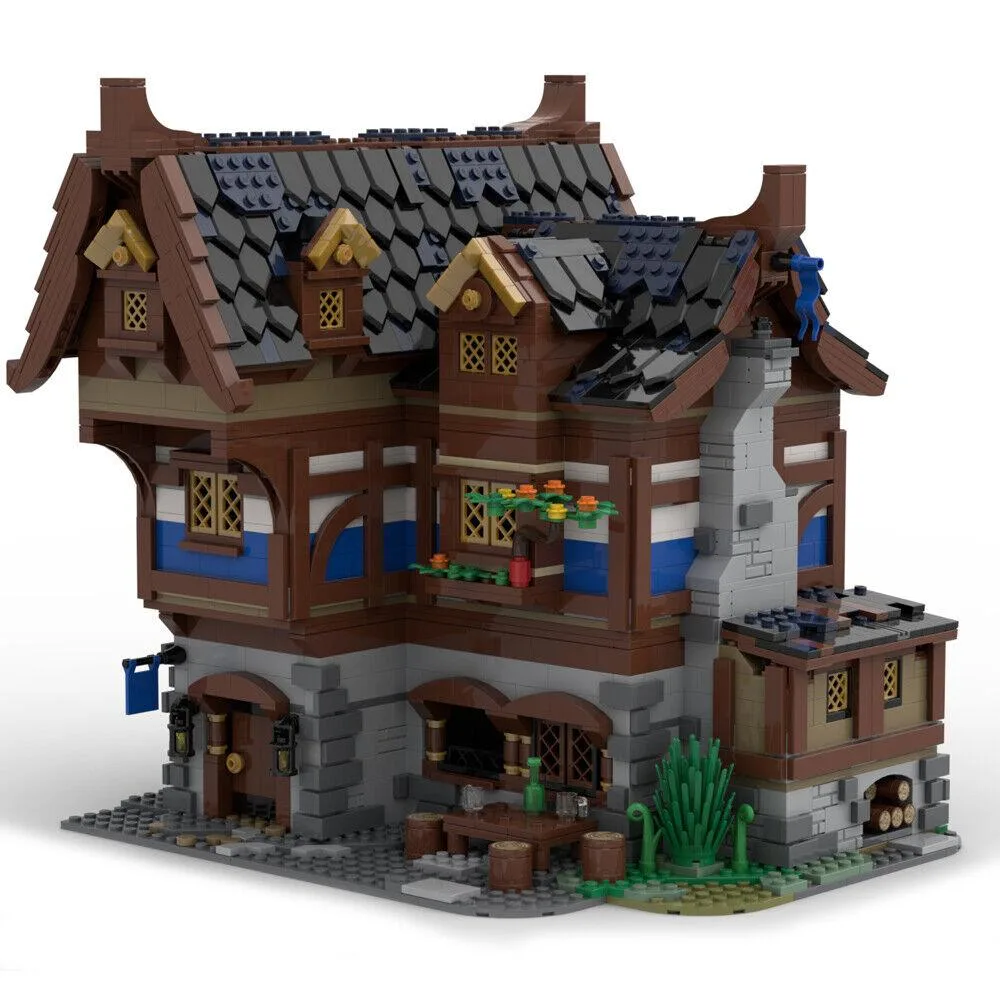 ZITIANYOUBUILD ZITIANYOUBUILD MOC-70187 Medieval Tavern &amp; Hotel 2326 Parts — product photo