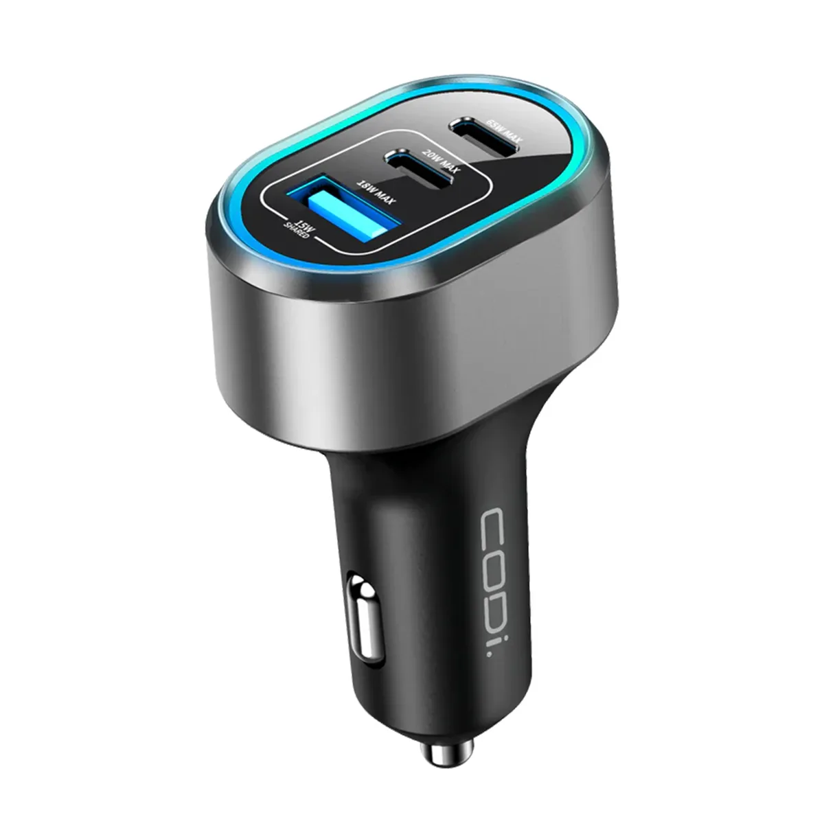 CODi CODi A01111 65W triple port car usb charger — product photo