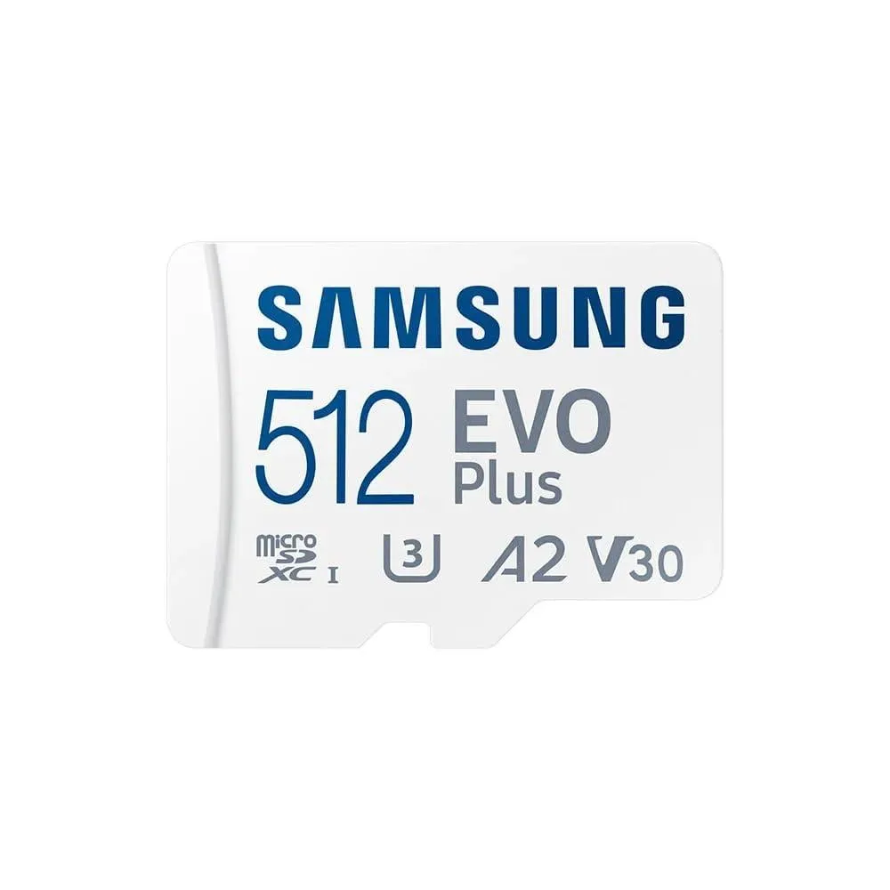 SAMSUNG SAMSUNG EVO Plus 512 GB microSD memory card with SD adapter — product photo