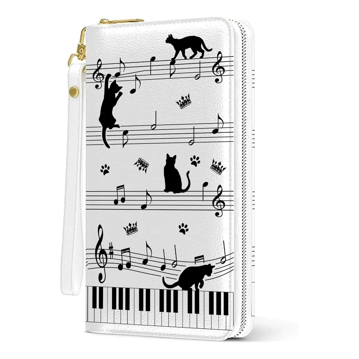  RTTLALUO C02-wallet-pianocat Wallet Multi-Color 7.48 x 3.94 x .98 in — product photo