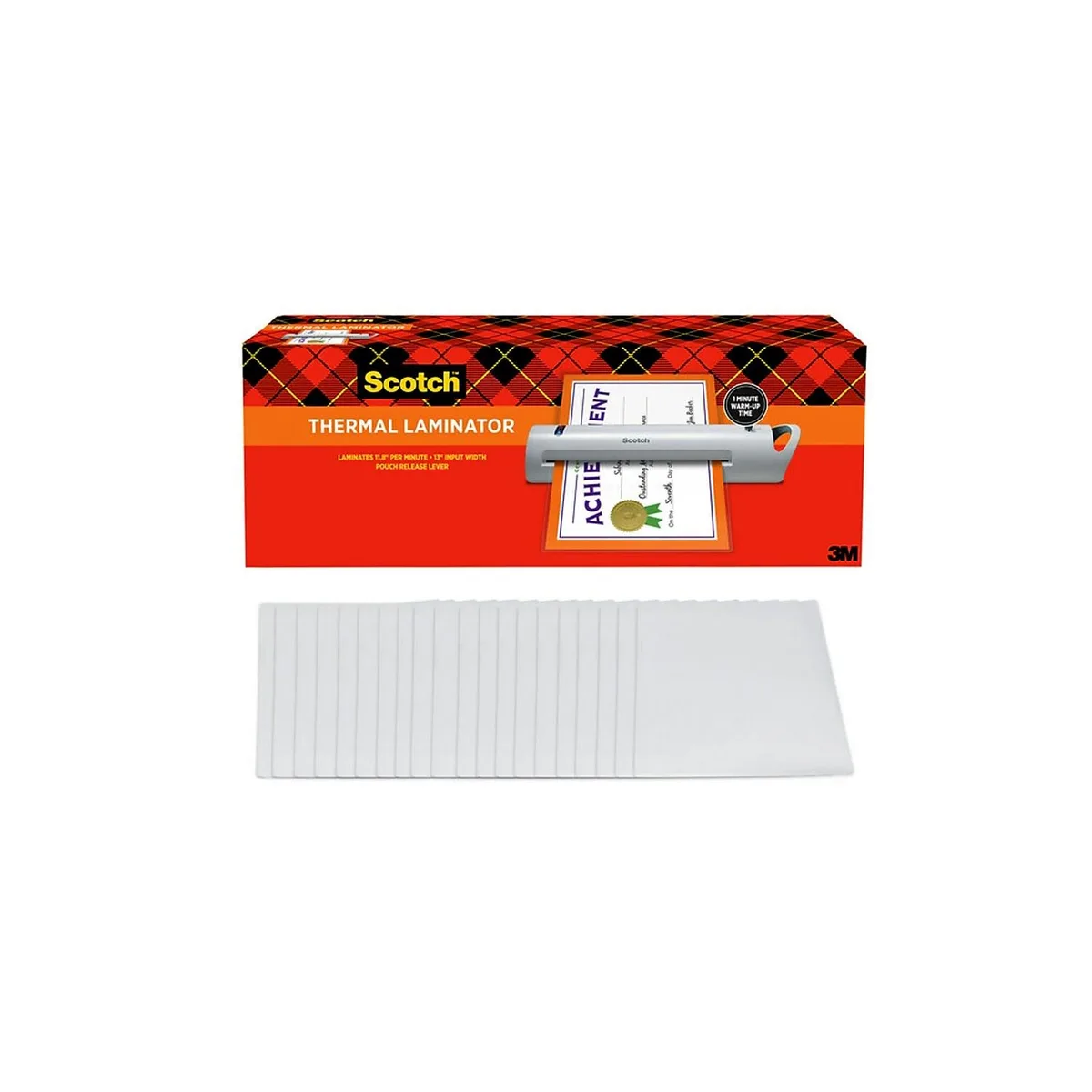 3M 3M TL1302XVP Thermal Laminator 13 in 20 Pouches — product photo