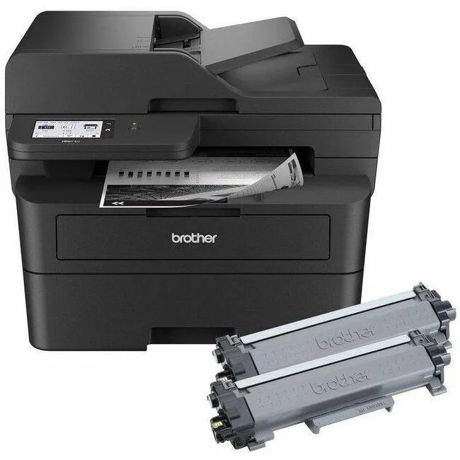Brother MFC-L2900DWXL monochrome laser multifunction printer, matte black boxy shape