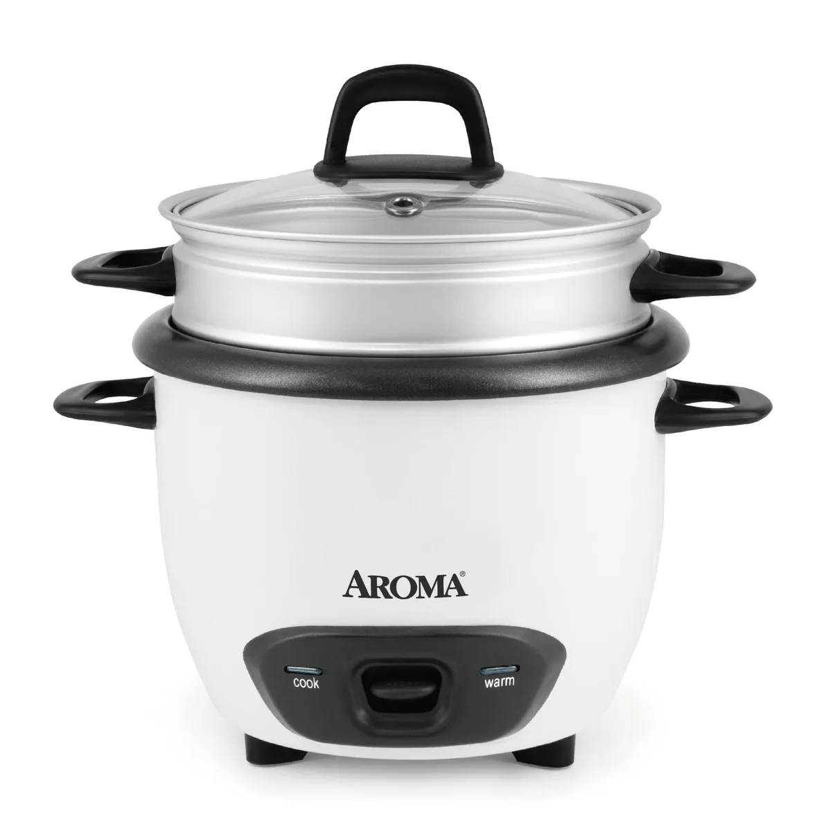 AROMA ARC-743-1NG 3-cup rice cooker 1.5 Qt White — product photo