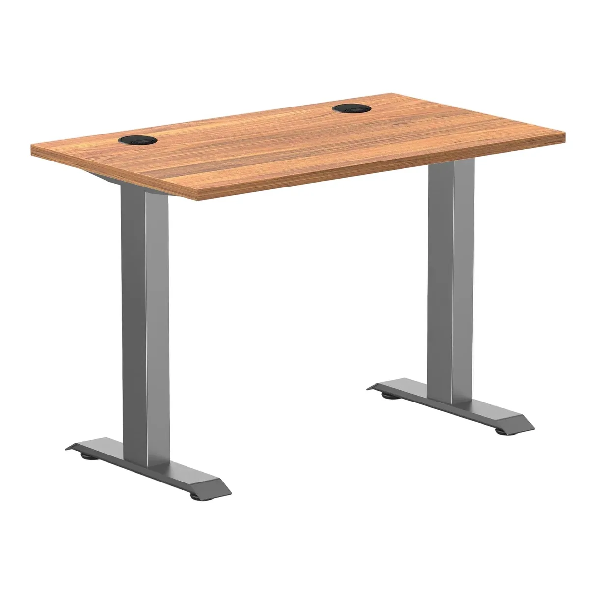 Desky Desky Zero Mini Office Desk Prime Oak 40 x 24 in Space Gray — product photo