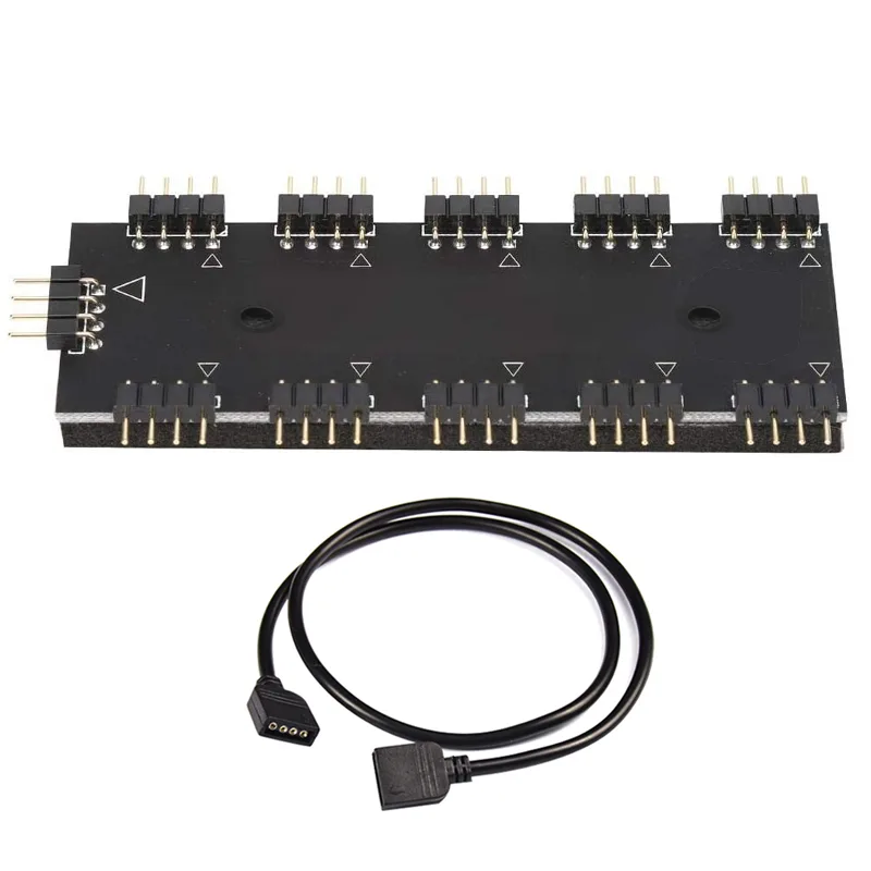 EN-Labs EN-Labs RGBHUB1X10H 12V AURA RGB Hub 10-Port 1ft Cable — product photo