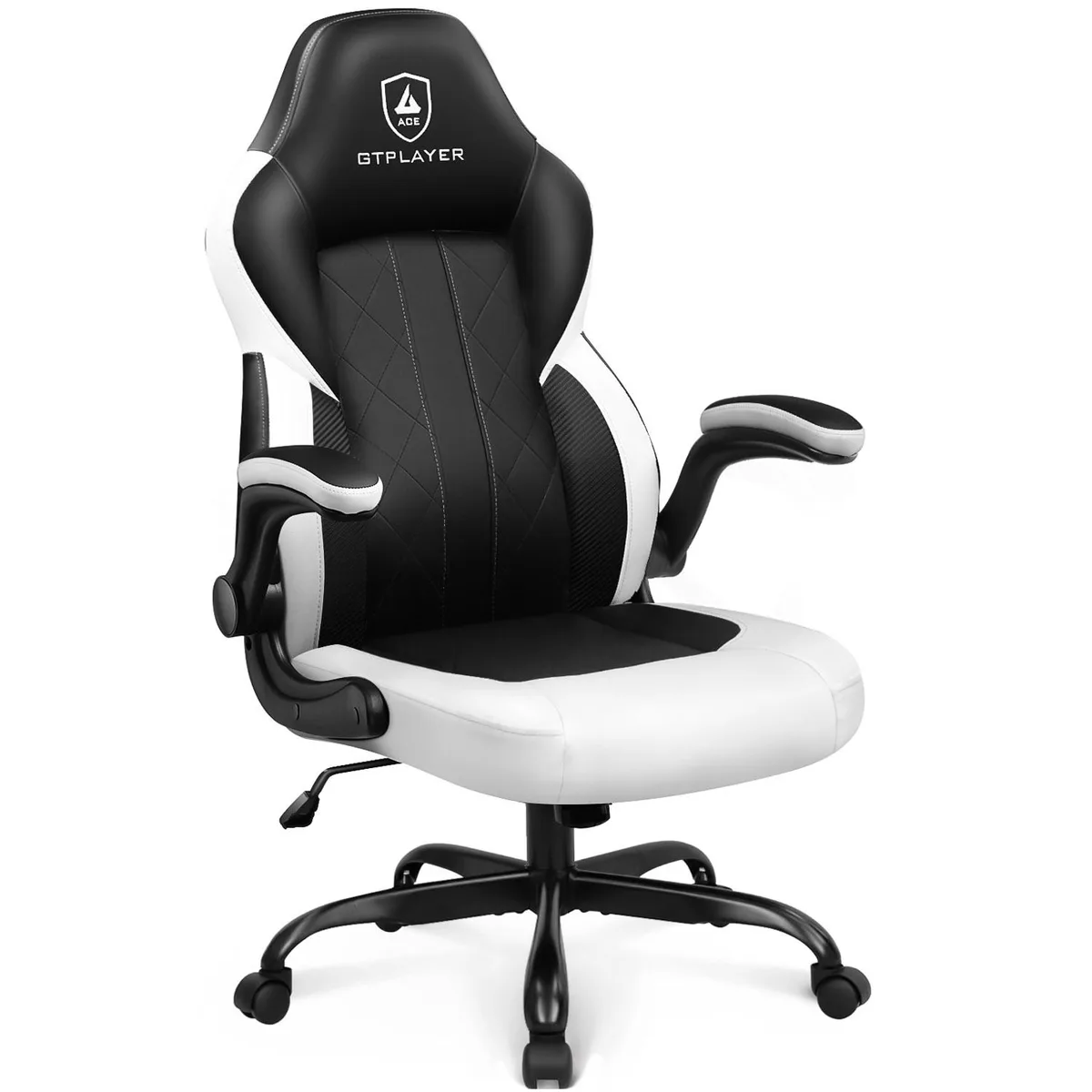 GTPLAYER GTPLAYER gaming chair White flip-up armrests 360° swivel — product photo