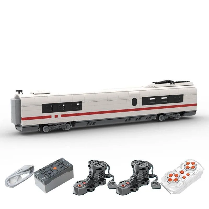 ZITIANYOUBUILD ZITIANYOUBUILD MOC-136042 DB BR 406 Series ICE 3 Bordrestaurant Locomotive 1203 educational building set — product photo