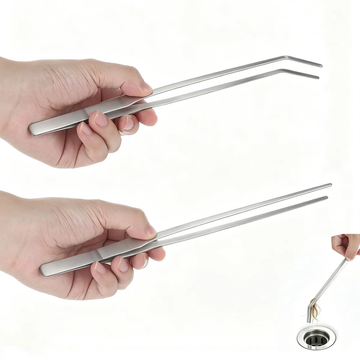 Fevbcnrj FEXSDNZ-01 12-pack 10.63 in drain tweezers — product photo