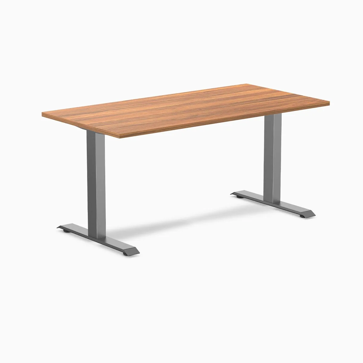 Desky Desky Zero Laminate Office Desk Prime Oak 59 x 29.5 in Space Gray — product photo